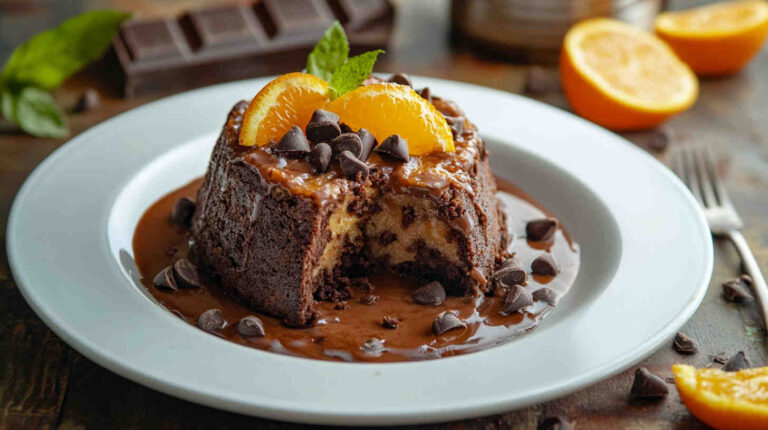 Slow Cooker Chocolate Orange Bread Pudding 11