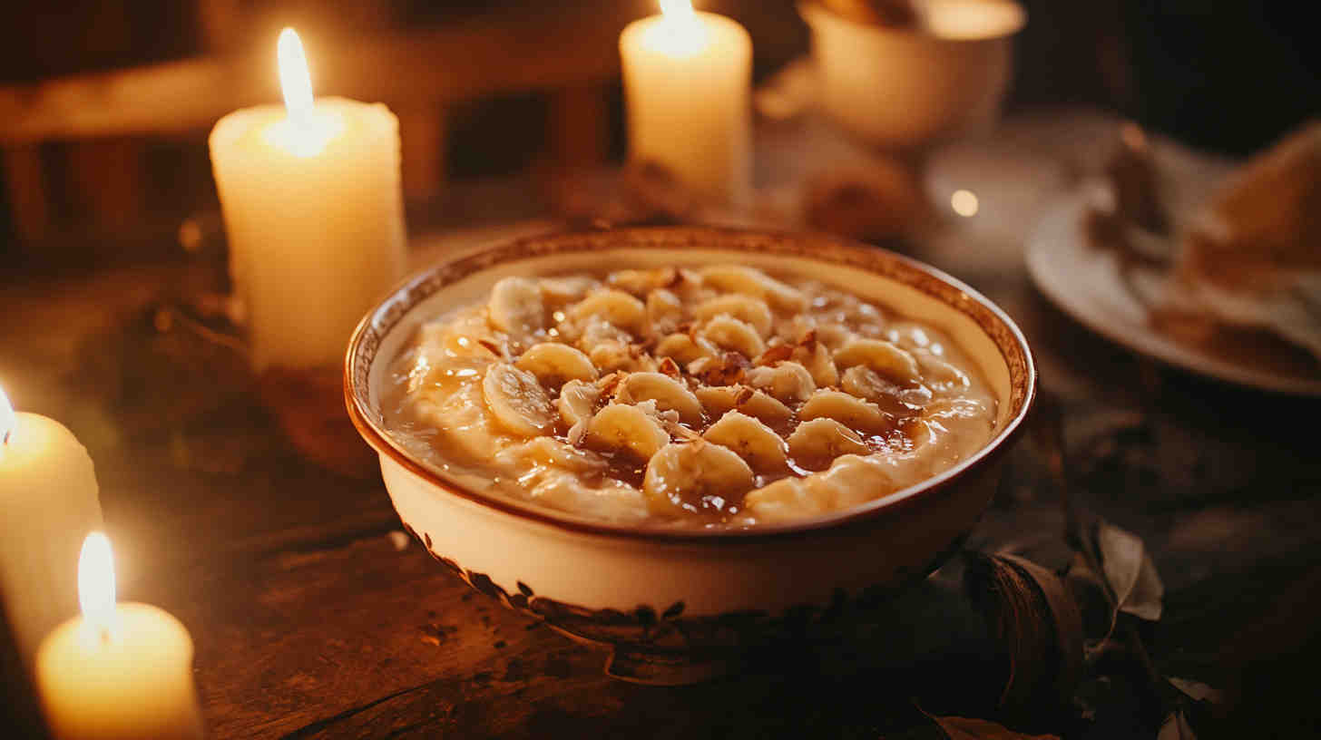 Slow Cooker Coconut Caramel Banana Pudding 5