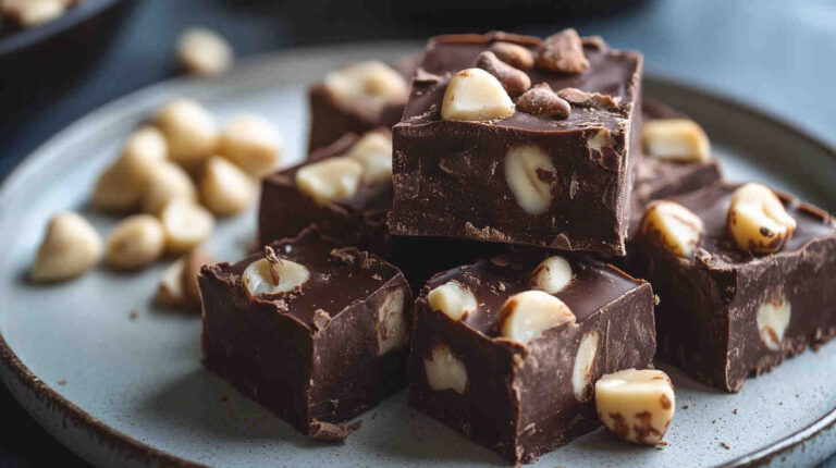 Slow Cooker Macadamia Nut Chocolate Fudge Recipe 16