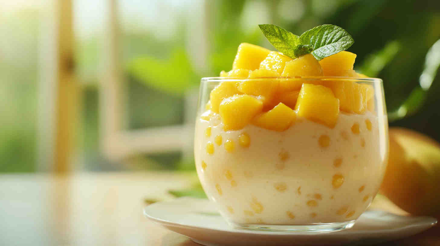 Slow Cooker Mango Tapioca Pudding 4