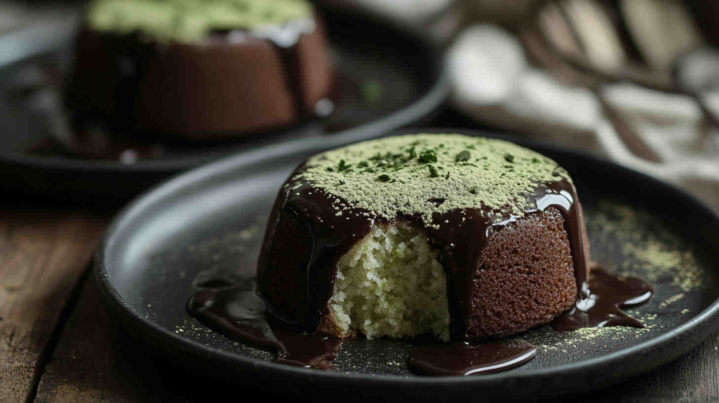 Slow Cooker Matcha White Chocolate Lava Cake Recipe 4