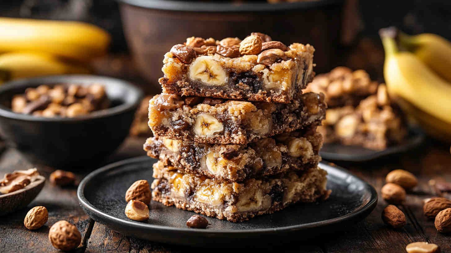 Slow Cooker Peanut Butter Banana Bars Recipe 7