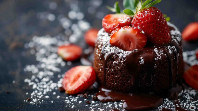 Slow Cooker Strawberry Chocolate Lava Cake Recipe 12