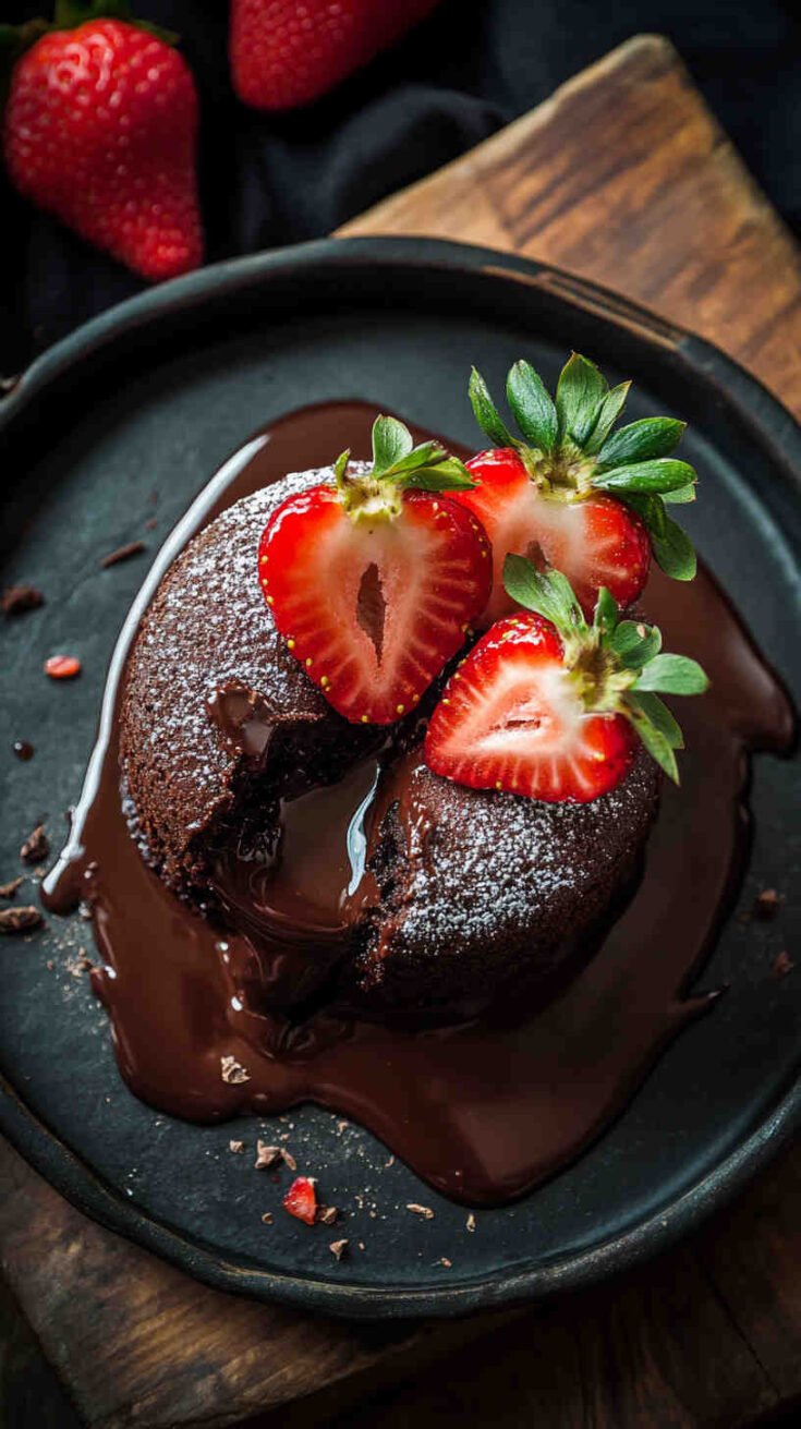 Slow Cooker Strawberry Chocolate Lava Cake recipe