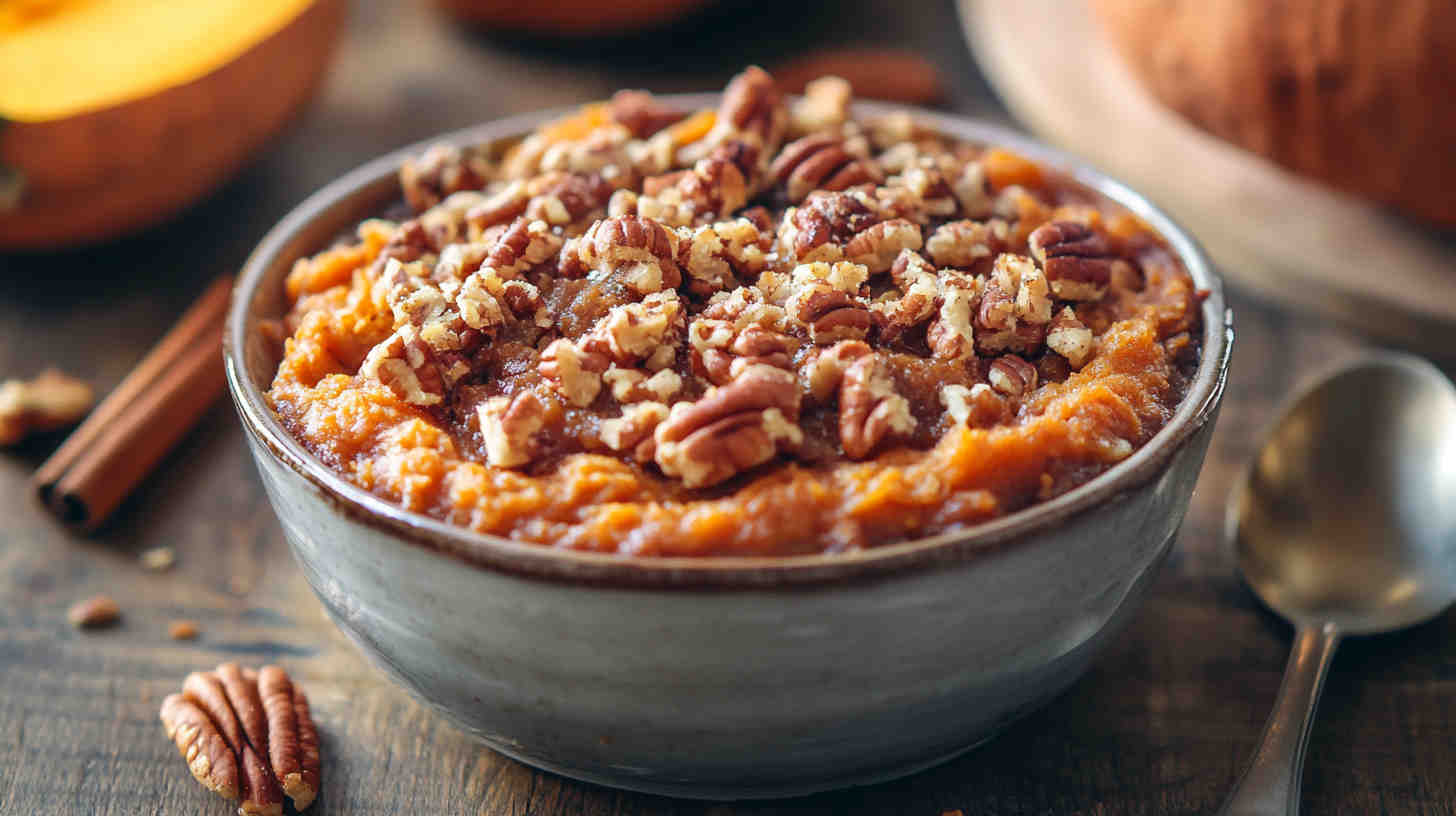 Slow Cooker Sweet Potato Pecan Cobbler 12
