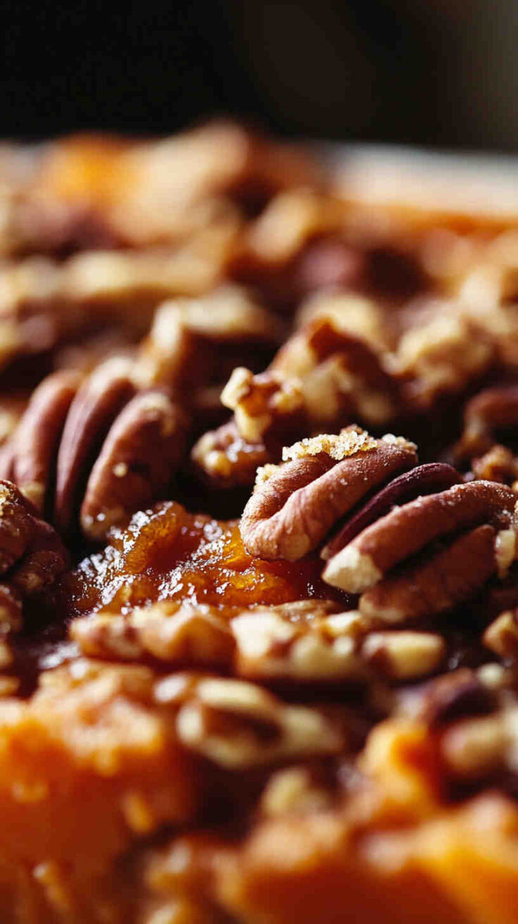 Slow Cooker Sweet Potato Pecan Cobbler