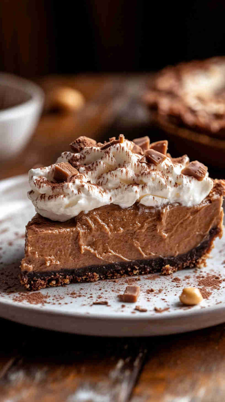 No-Bake Crockpot Chocolate Peanut Butter Pie Recipe