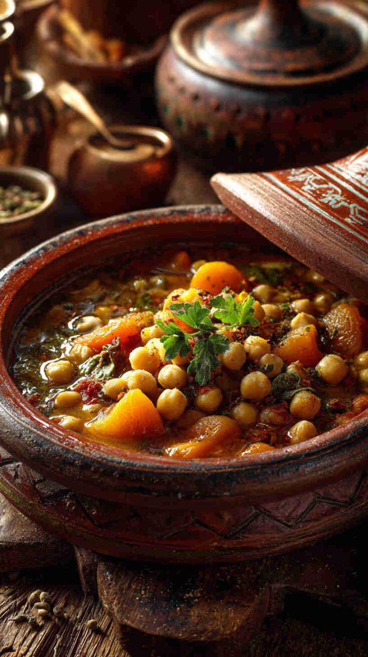 Moroccan Chickpea Stew with Apricots