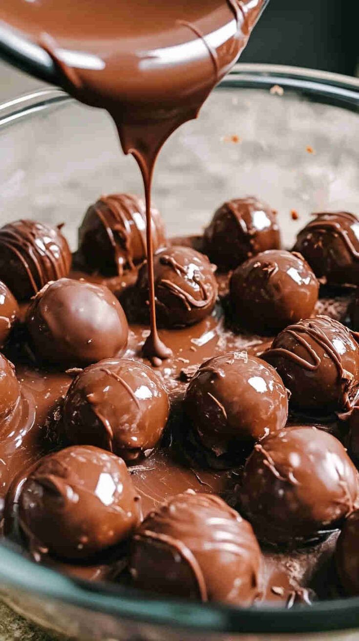 Crockpot Peanut Butter Chocolate Truffles