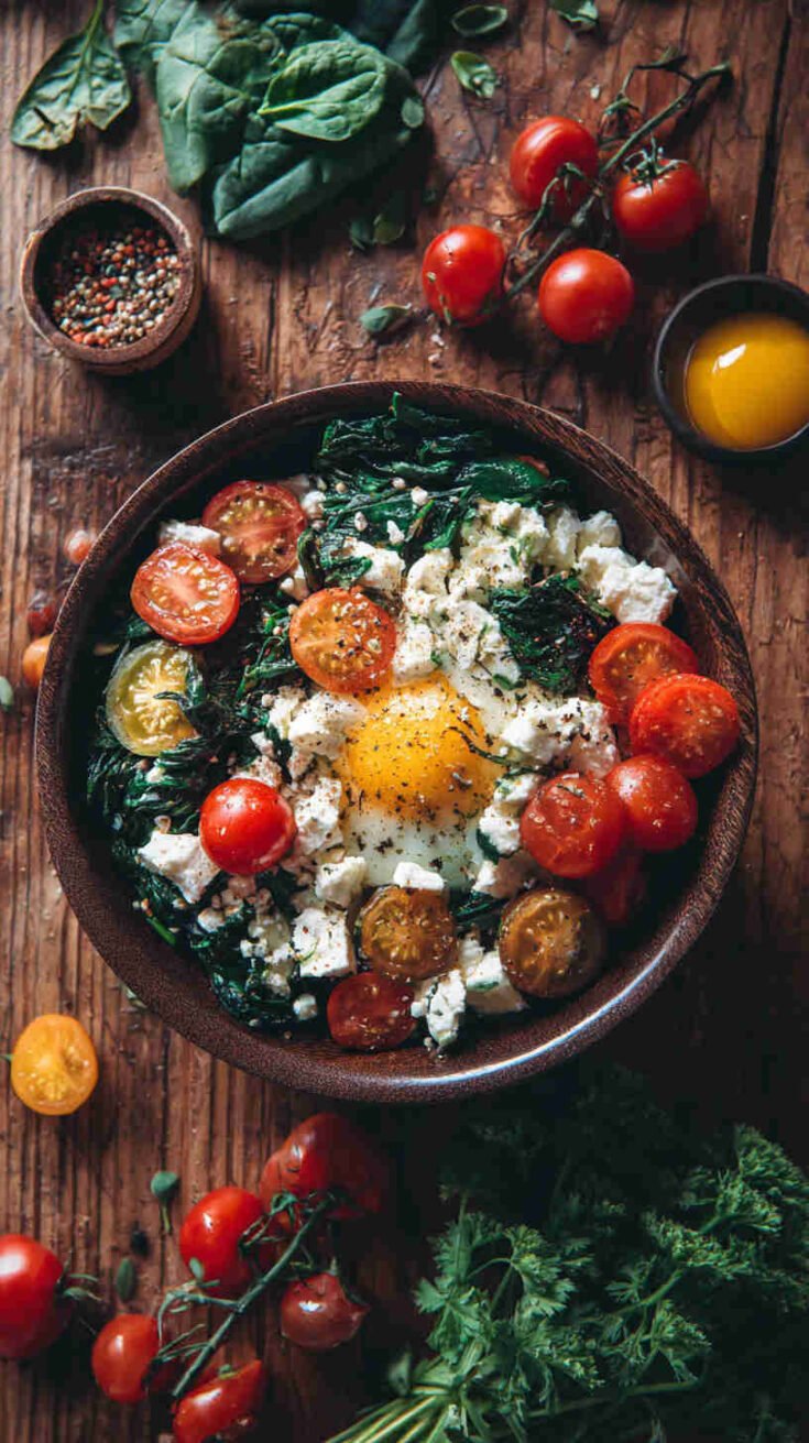 Slow Cooker Breakfast Bowl With Spinach And Feta 11