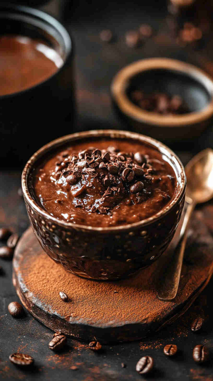 Slow Cooker Chocolate Espresso Pudding