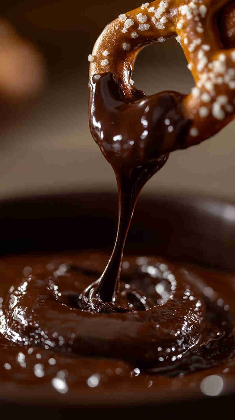 Slow Cooker Chocolate Pretzel Dip Recipe 6