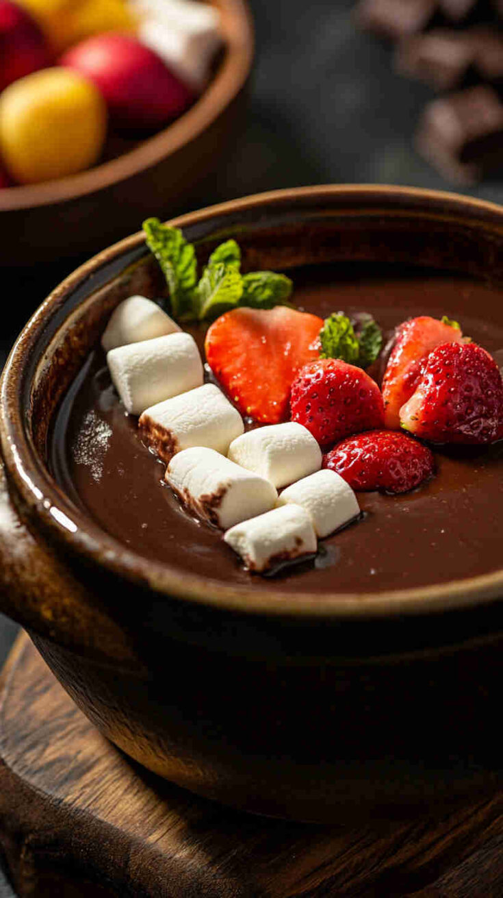 Slow Cooker Classic Chocolate Fondue Recipe 16
