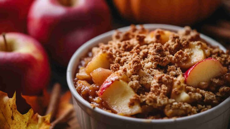 Crockpot Pumpkin Apple Crisp